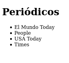 Actividad periodicos